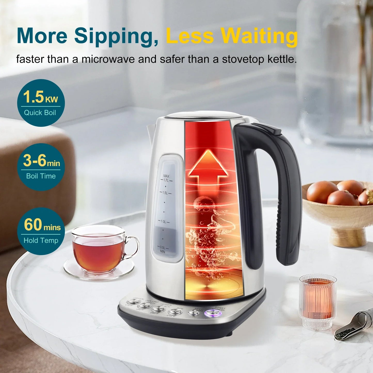 Electric Kettle Temperature Control