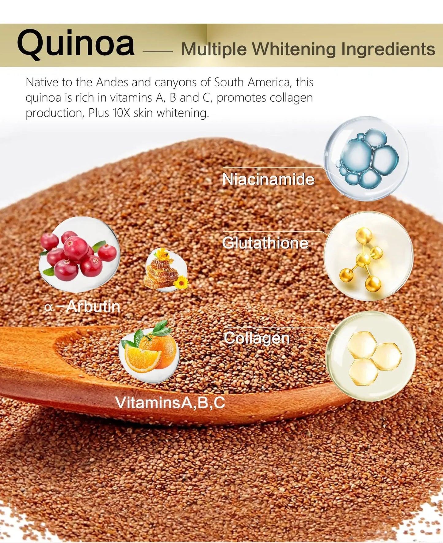 AILKE Whitening Face Cream, Reduce Dark Spots, Sun Spots, Reduce Melanin, With Collagen, Glutathione, For All Skin Types