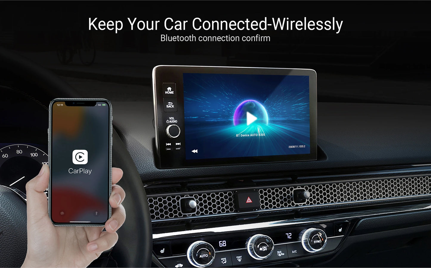 OTTOCAST U2 Air PRO Wired To Wireless CarPlay Adapter USB Dongle Smart Ai Box Car Accessories for VW Nissan Ford Volvo Kia Benz
