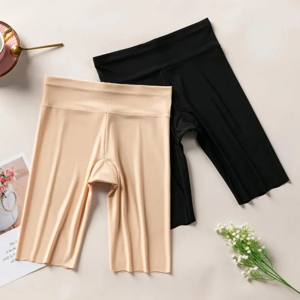 Seamless High Waist Safety Short Pants Women Plus Size Under Skirt Boxers Female Anti Chafing Thigh Panties Underwear Shorts - JZ collection