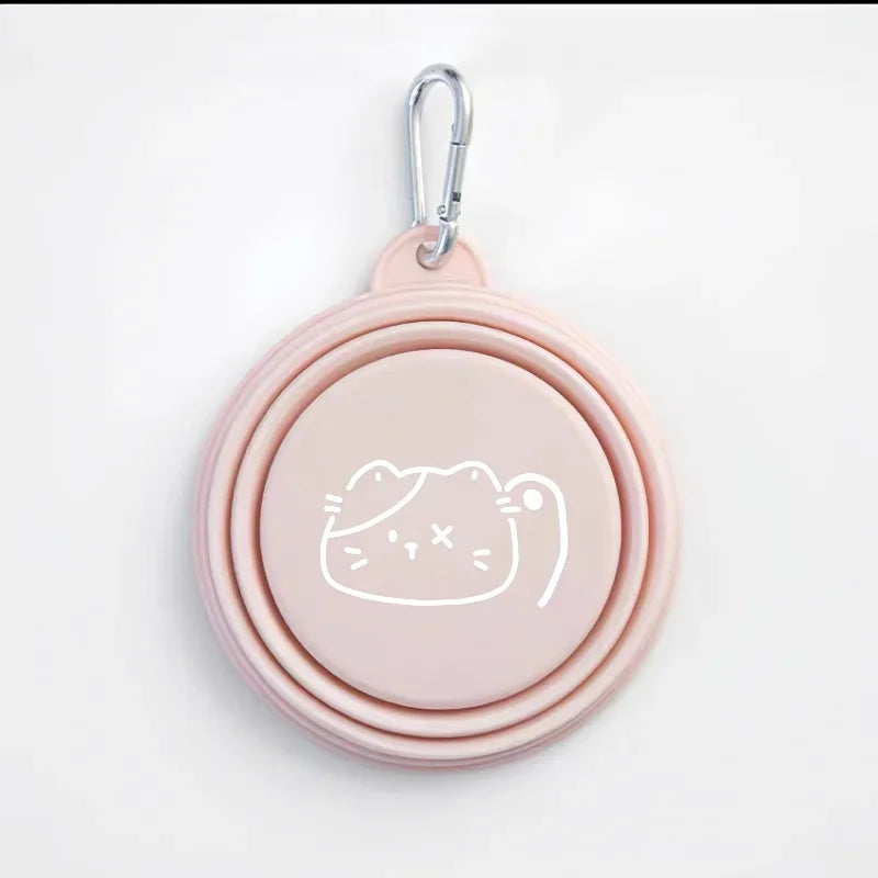 Foldable Silicone Pet Bowl – Portable Food & Water Container for Dogs and Cats