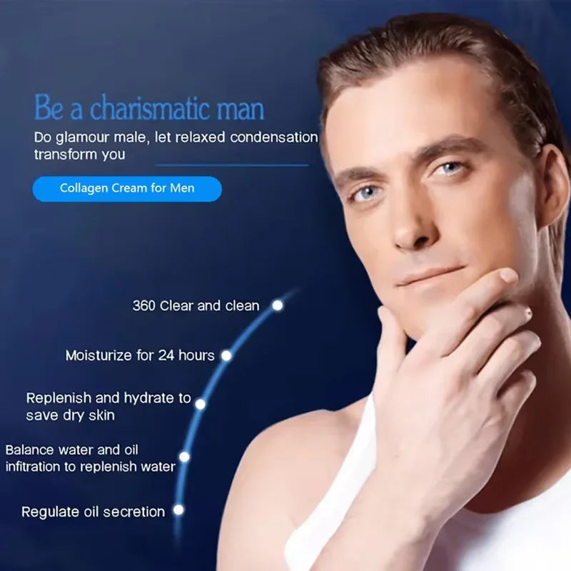Men's Oil Control and Moisturizing Face Cream Hydrating Anti-Aging Smooth Wrinkles Shrink Pores Whitening Facial Men Skin Care
