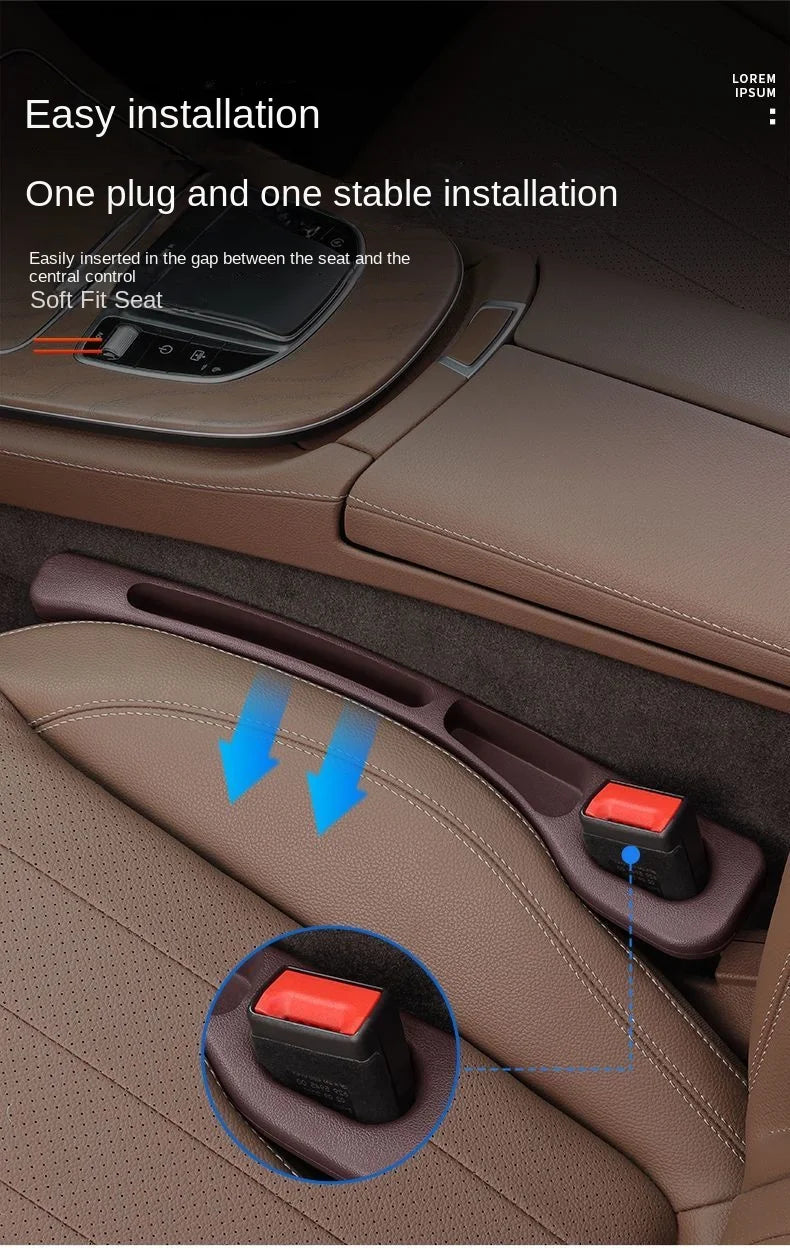 Car seat gap filler strip universal anti-drop car seat gap leak-proof multifunctional car storage box