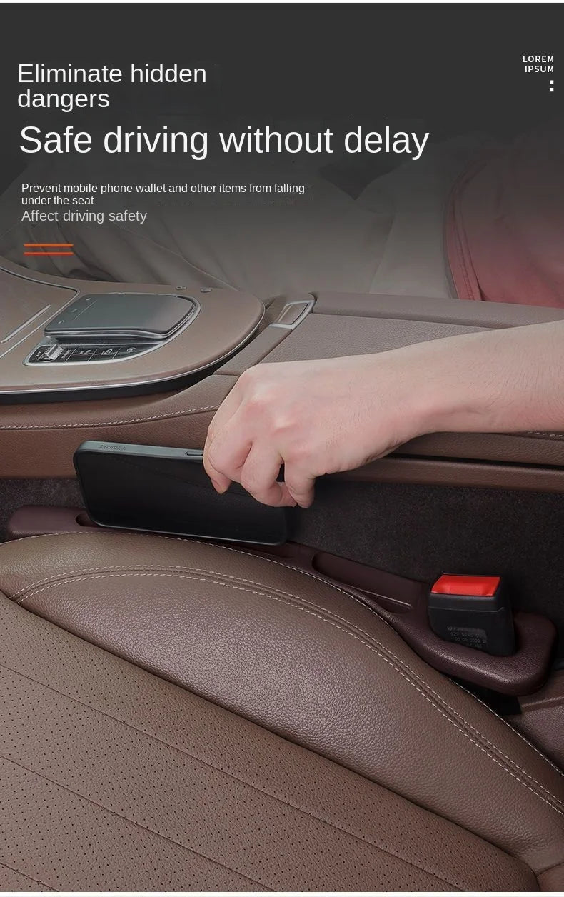 Car seat gap filler strip universal anti-drop car seat gap leak-proof multifunctional car storage box