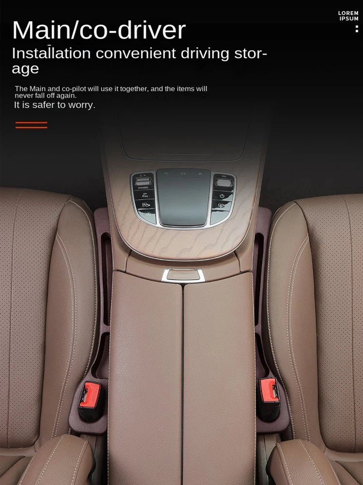 Car seat gap filler strip universal anti-drop car seat gap leak-proof multifunctional car storage box