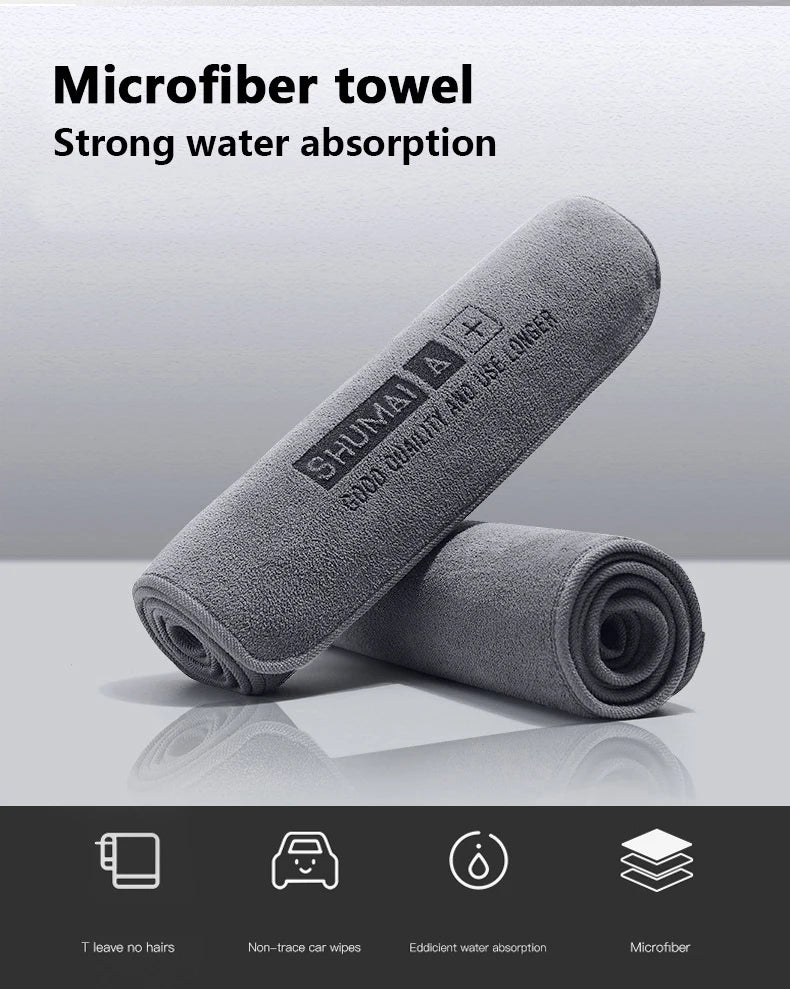 Car Wash High End Microfiber Towel Car Cleaning Drying Cloth Hemming Car Care Cloth Detailing Wash Towel