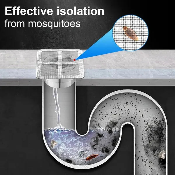 50pcs Disposable Shower Drain Hair Catcher Stickers - Easy-to-Use