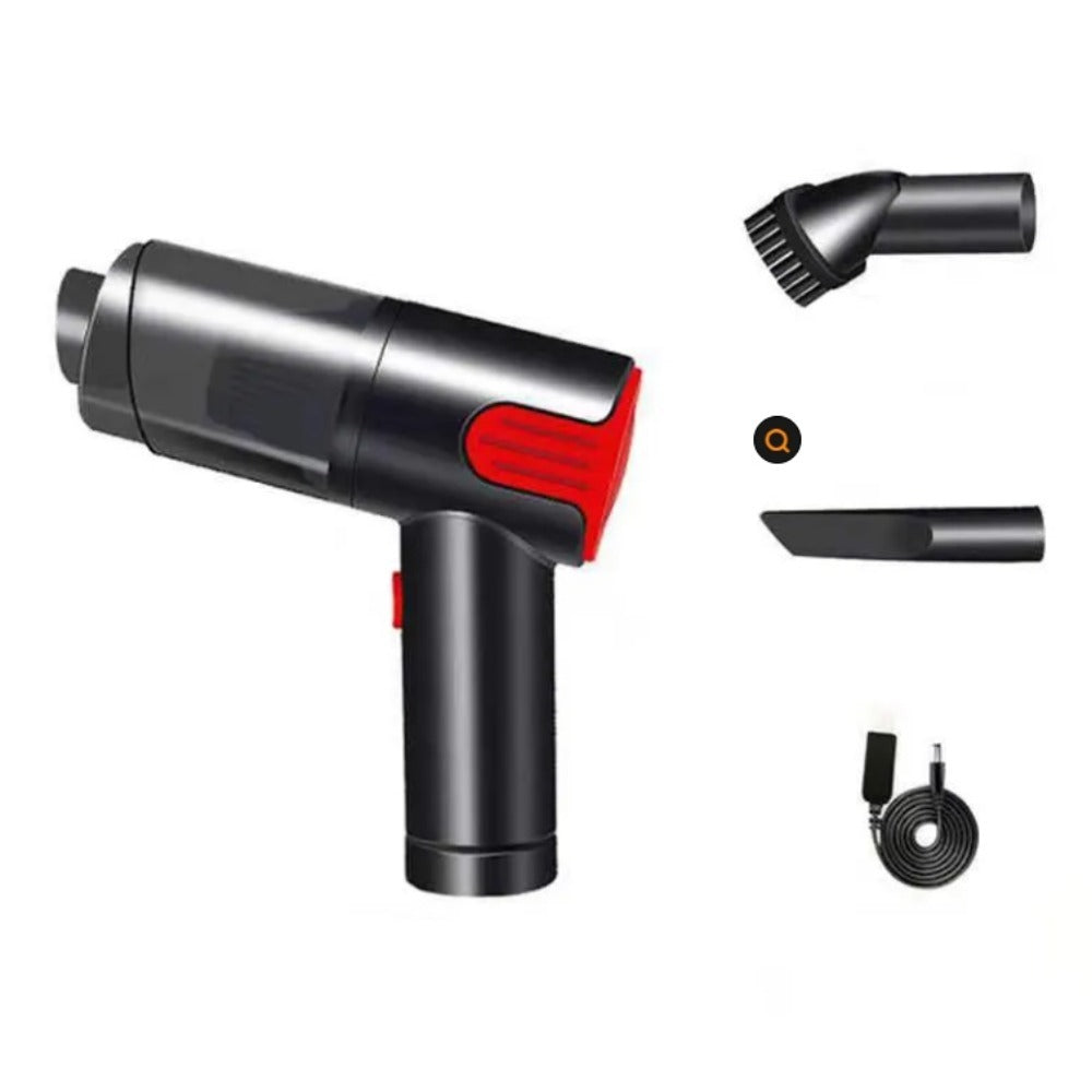 Wireless-red Car Vacuum Cleaner Wireless Usb Charging Car Vacuum Cleaner