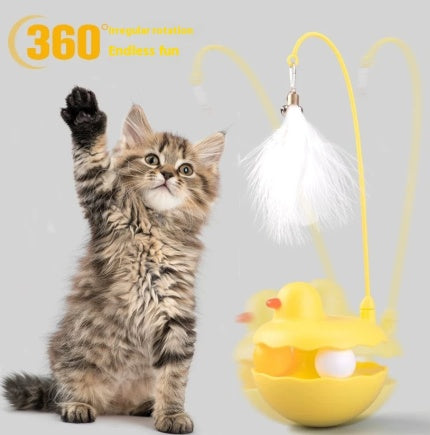 Cat Toys Interactive Toy For Cat , Kitten Toys, Lightweight Resin Duck Shape