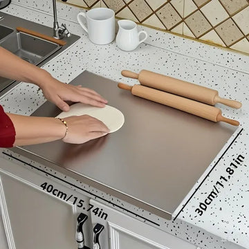 Stainless Steel Cutting Board With Lip For Kitchen Chopping Boards