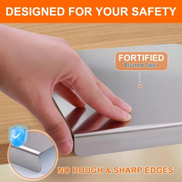 Stainless Steel Cutting Board With Lip For Kitchen Chopping Boards