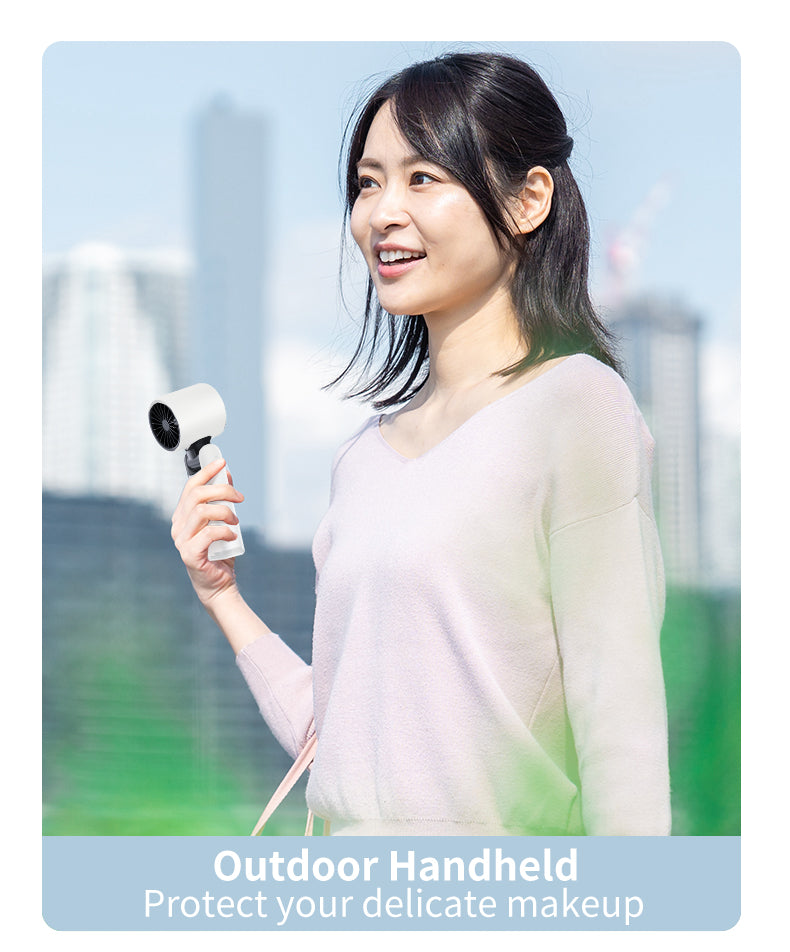 Portable Handheld Fan, Speed Adjustable Turbo Mini Fan