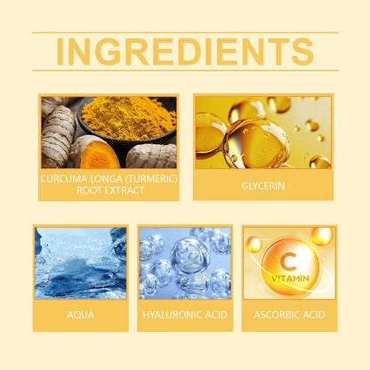 Vitamin C Exfoliating facial mask Turmeric Exfoliating facial mask Improve Pore Deep Cleaning facial mask   Apply facial mask