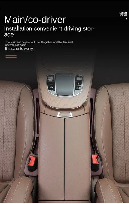Car seat gap filler strip universal anti-drop car seat gap leak-proof multifunctional car storage box