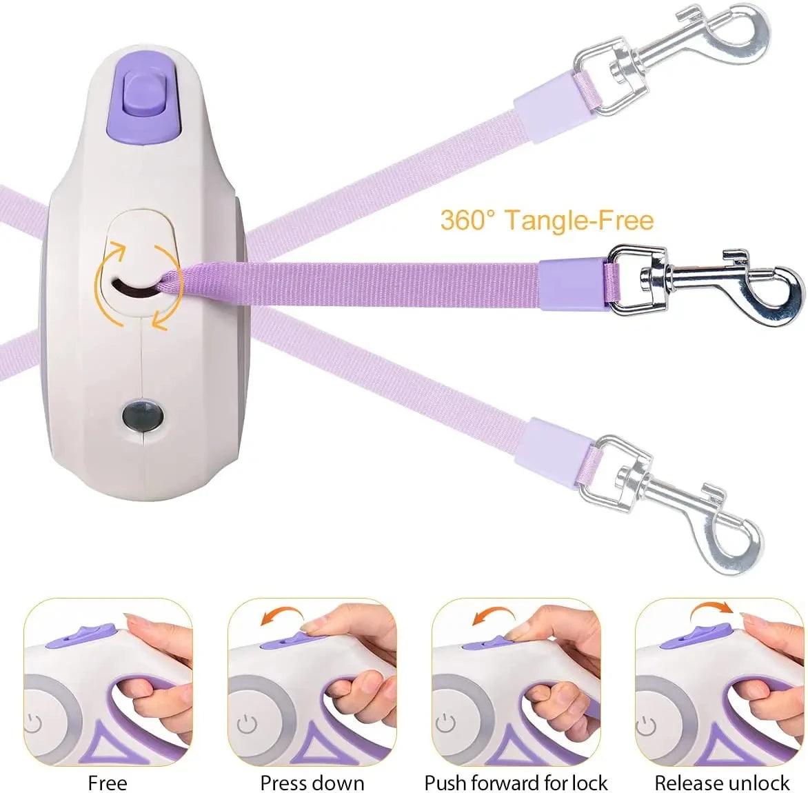 Automatic Retractable Dog Leash LED - JZ collection