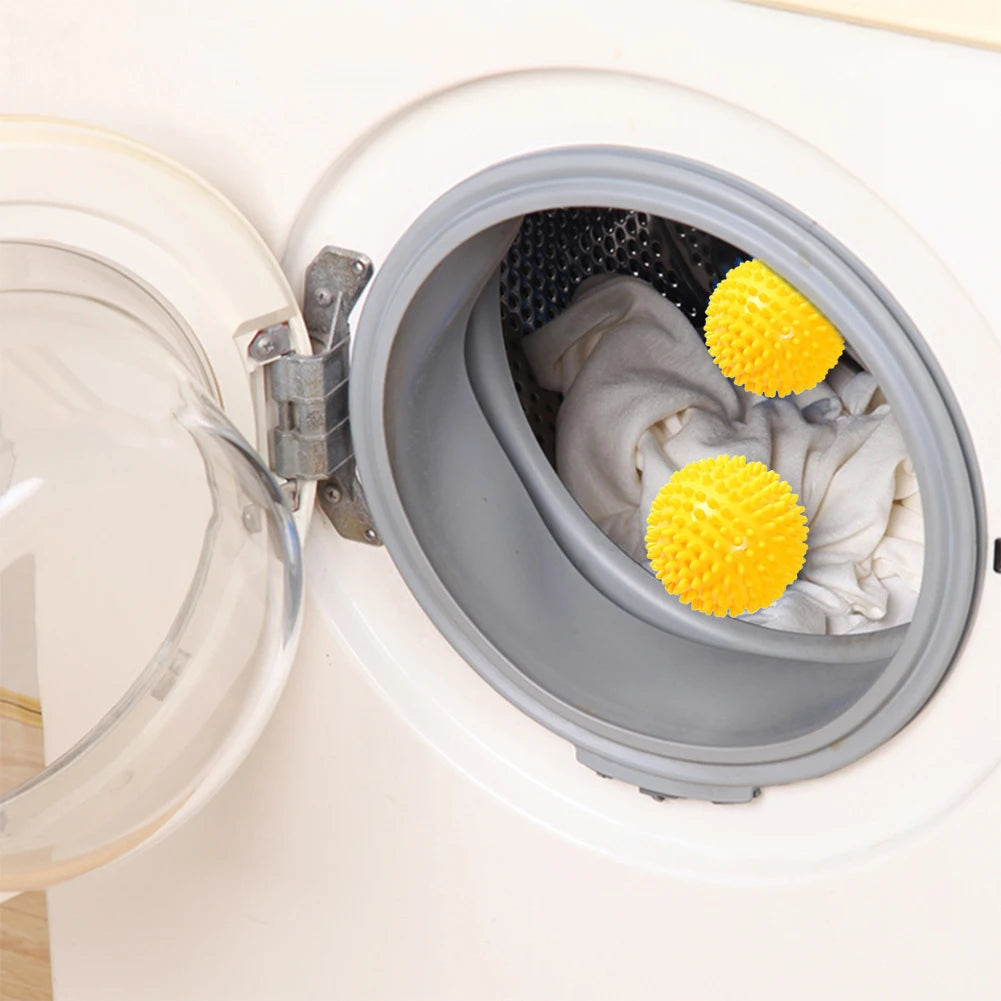 Reusable Laundry Drying Balls – 2PCS PVC Fabric Care Balls for Washing & Drying
