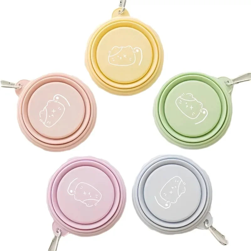 Foldable Silicone Pet Bowl – Portable Food & Water Container for Dogs and Cats