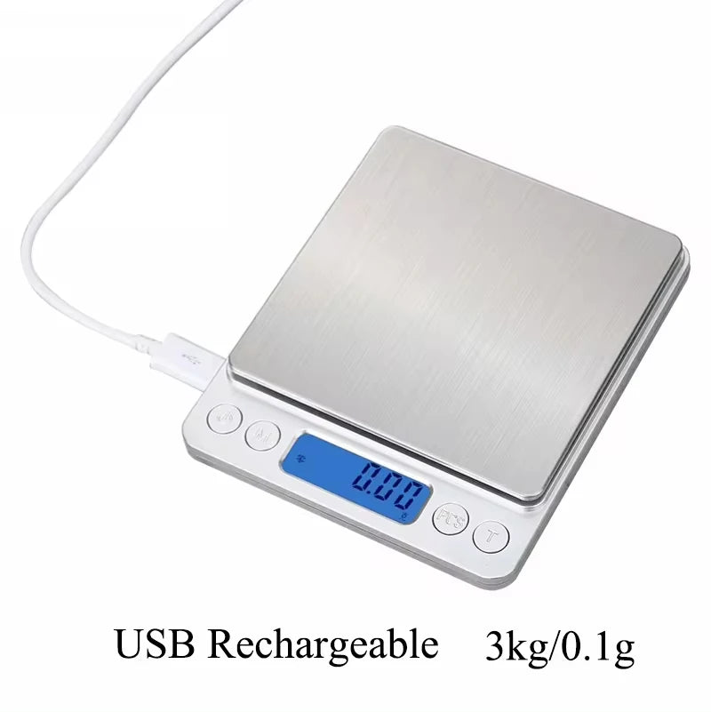 Digital Kitchen Scale – 500g x 0.01g Precision Food & Jewelry Scale with LCD Display