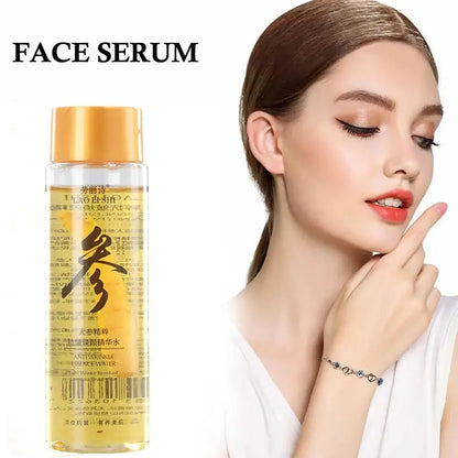 Ginseng Face Serum Lifting Firming Anti-aging Essential Oil Anti Wrinkle Fade Fine Line Nourishing Moisturizing Skin Care 120ml