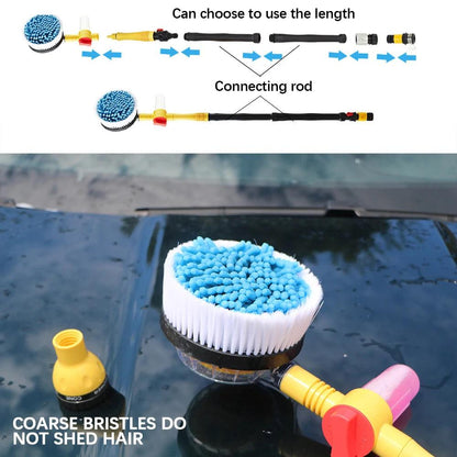 1pc Car Cleaning Brush Washing Tools Foam Brush Long Handle Automatic Rotary Broom Cleaning Tools Auto Accessories - JZ collection