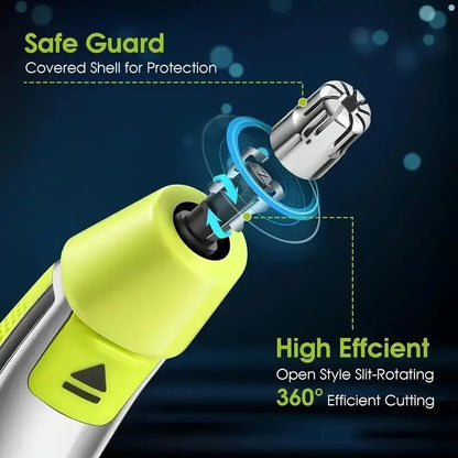 Nose Hair Trimmer Stainless Steel Nose & Ear and Eyebrows Trimmers for One Blade Pro 360/QP6530/QP6510/QP6520 ﻿