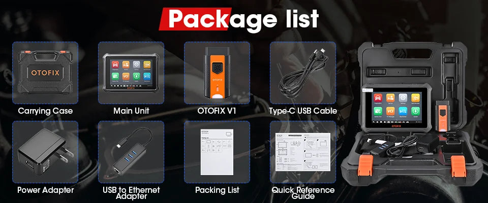 OTOFIX D1 LITE OBD2 Scanner Car Diagnostic Tool Bluetooth Wireless Bi-Directional Control OBD Automotive Scan Tool Active Test