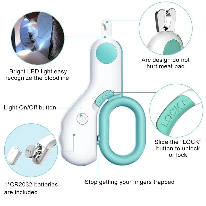 LED Light Pet Nail Clipper - JZ collection