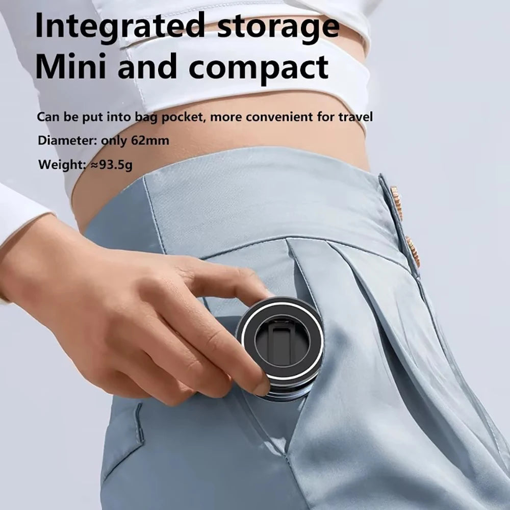 Electric Vacuum Magnetic Car Phone Mount – Foldable Strong Suction Phone Holder Stand