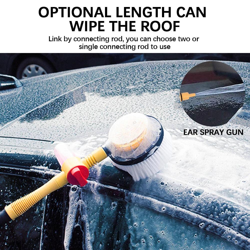 1pc Car Cleaning Brush Washing Tools Foam Brush Long Handle Automatic Rotary Broom Cleaning Tools Auto Accessories - JZ collection