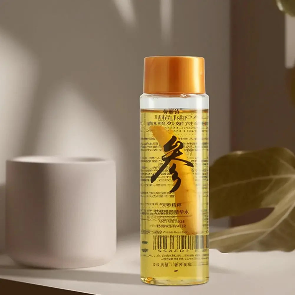 Ginseng Face Serum Lifting Firming Anti-aging Essential Oil Anti Wrinkle Fade Fine Line Nourishing Moisturizing Skin Care 120ml