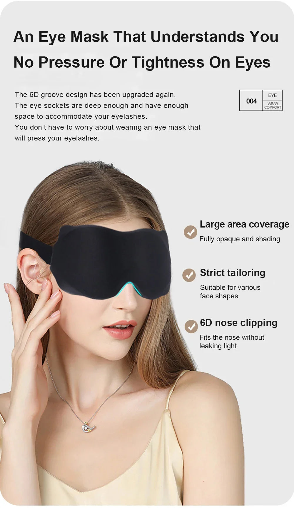 Sleeping Mask Eyepatch Blindfold Light Travel Eye Mask for 3D Sleeping Mask Slaapmasker Night Sleep Patch Portable Eyemask Pad