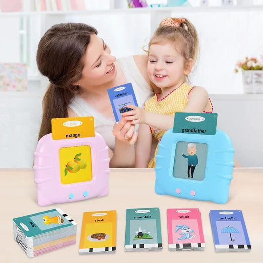 Kids English Word Games Talking Flash Cards Learning English Machine Education Electronic Book Toddlers Language Reading Helper - JZ collection