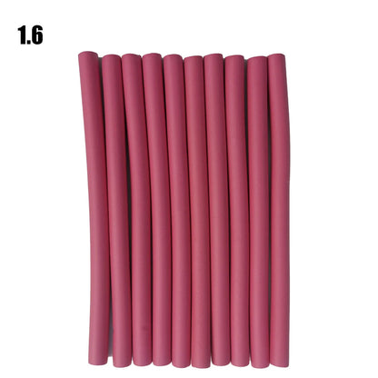 Flexible Hair Curling Rods – 10PCS No-Heat Soft Foam Hair Rollers
