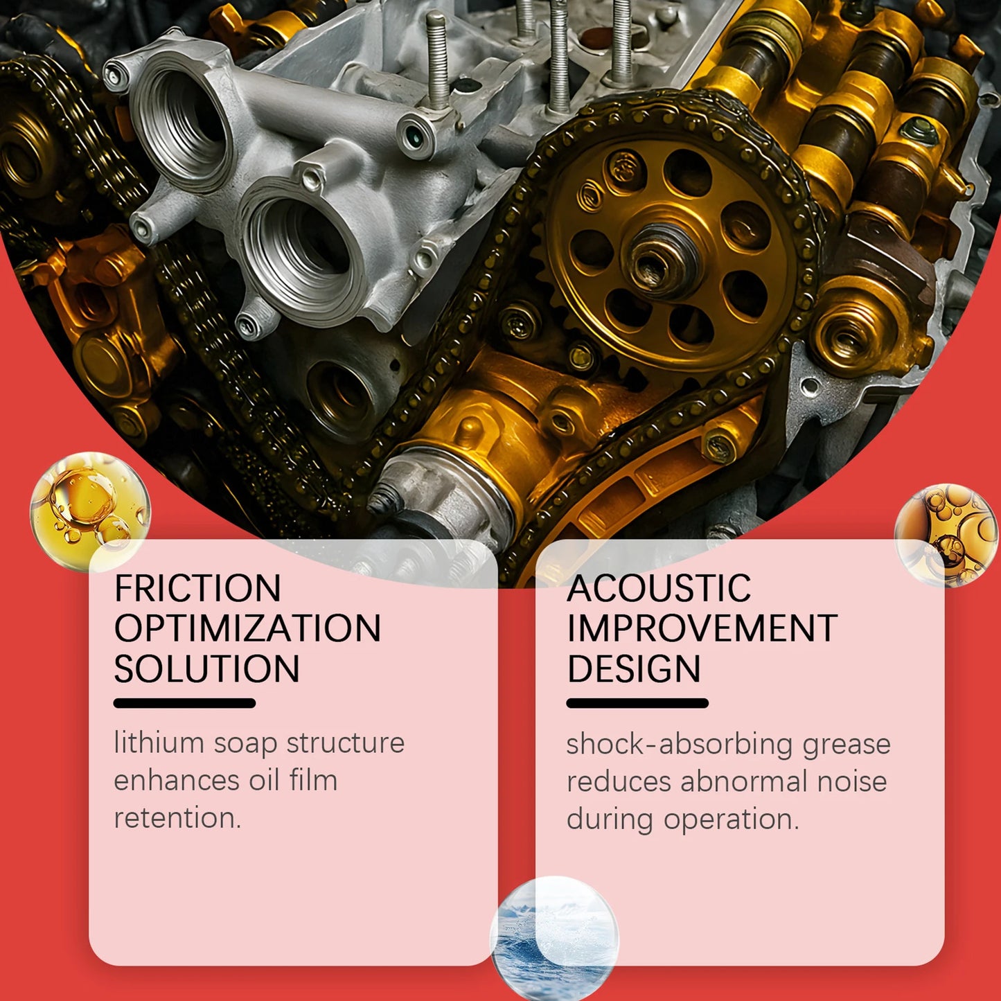Multi-Purpose Automotive Lubricant Prevents Rust & Noise Hinge Lubricant for Car Doors Trunks & Window Tracks