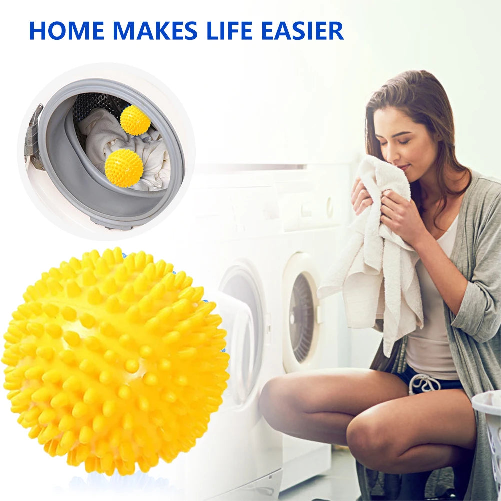 Reusable Laundry Drying Balls – 2PCS PVC Fabric Care Balls for Washing & Drying