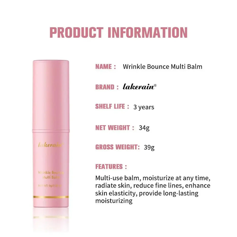 Moisturizing Wrinkle Bounce Balm Stick Collagen Deep Hydration Balm Anti Aging Balm Cream Dull Cosmetics Tighten Skin Care