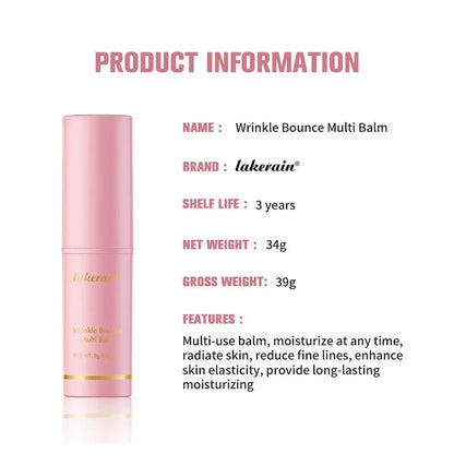 Moisturizing Wrinkle Bounce Balm Stick Collagen Deep Hydration Balm Anti Aging Balm Cream Dull Cosmetics Tighten Skin Care
