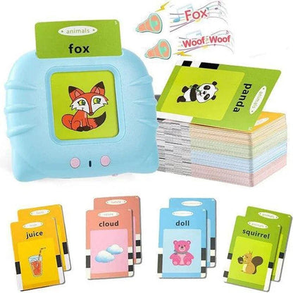 Kids English Word Games Talking Flash Cards Learning English Machine Education Electronic Book Toddlers Language Reading Helper - JZ collection