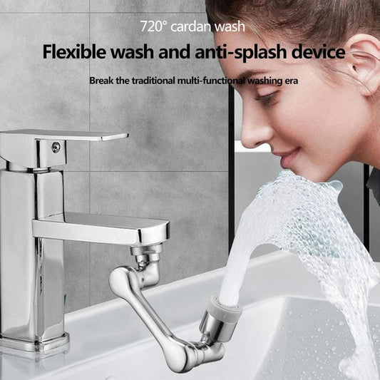 ABS Universal 1080 °Swivel Robotic Arm Swivel Extension Faucet Aerator Kitchen Sink Faucet Extender 2Water Flow Mode - JZ collection