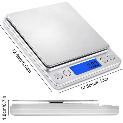 Digital Kitchen Scale – 500g x 0.01g Precision Food & Jewelry Scale with LCD Display