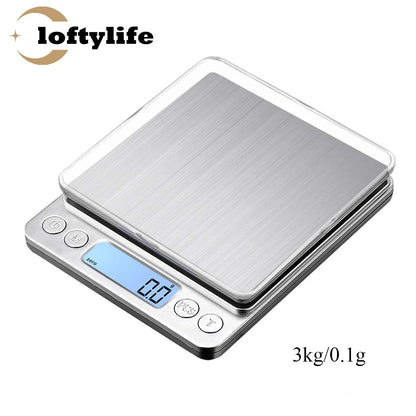 Digital Kitchen Scale – 500g x 0.01g Precision Food & Jewelry Scale with LCD Display