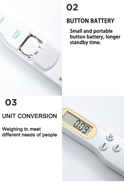 Mini Digital Spoon Scale – Electronic Measuring Spoon with LCD Display (0.1–500g)