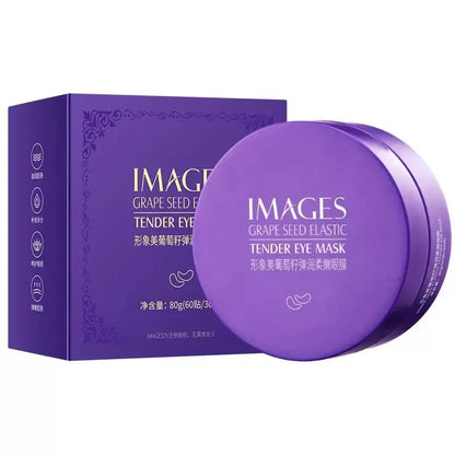 Grape Anti-aging Moisturizing Collagen Eye Mask Anti Dark Circles Dry Eyes Masks Beauty Skin Care Eye Patches 60Pcs