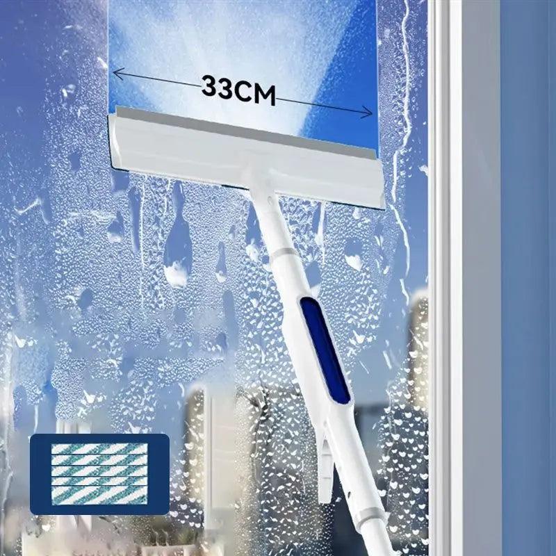 Double-Sided Spray Expansion Window Cleaner Spray Window Cleaner 2 In 1 Window Squeegee With Spray Bottle Window Cleaning - JZ collection