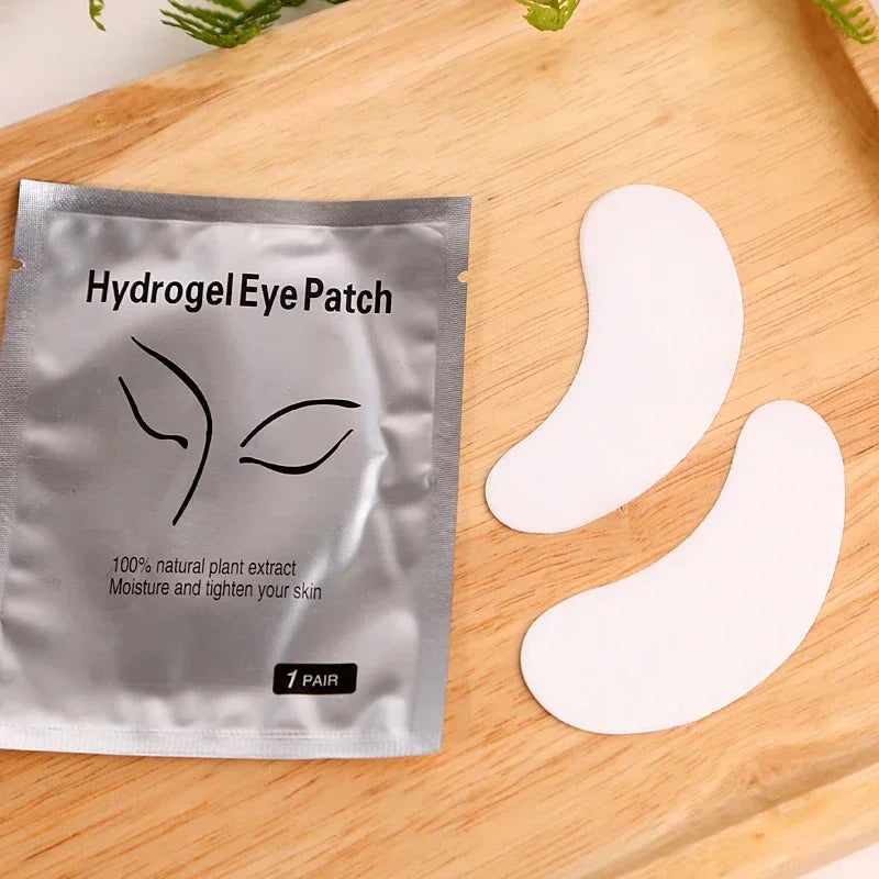 50/100/200 Pairs Eyelash Pad Gel Hydrogel Eye Patch Grafting Under Eye Paper Sticker Fox Wraps Eyelash Extension Makeup Tools