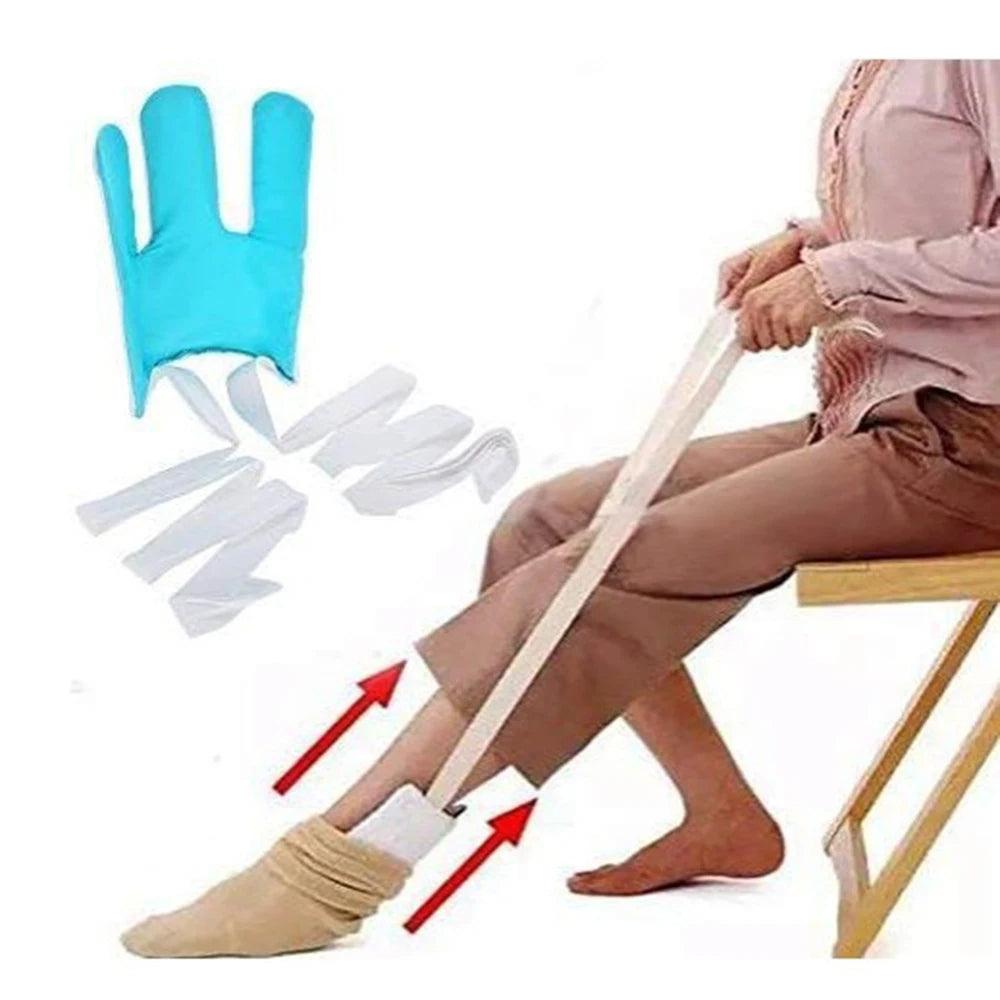 No Bending Sock Aid Device for Seniors Disabled Pregnant Sock Helper Aid Tool Sock Assistant Device - JZ collection