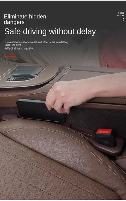 Car seat gap filler strip universal anti-drop car seat gap leak-proof multifunctional car storage box
