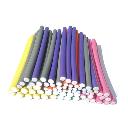 Flexible Hair Curling Rods – 10PCS No-Heat Soft Foam Hair Rollers