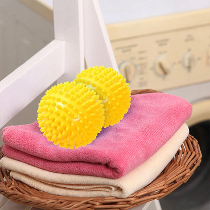 Reusable Laundry Drying Balls – 2PCS PVC Fabric Care Balls for Washing & Drying