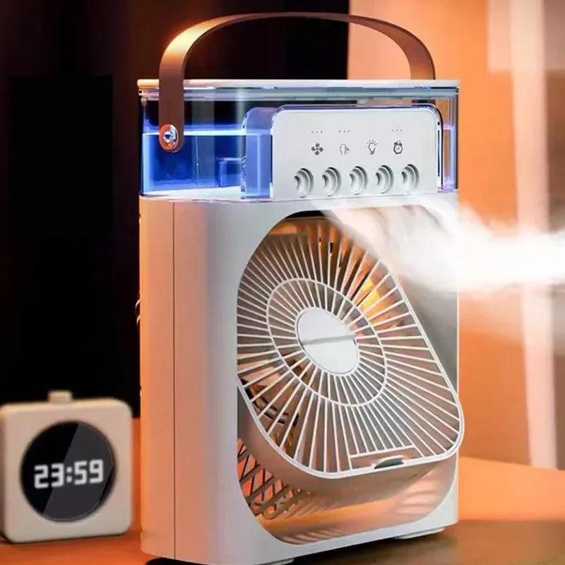 Portable 3 In 1 Fan AIr Conditioner Household Small Air Cooler LED Night Lights Humidifier Air Adjustment Home Fans Dropshipping - JZ collection